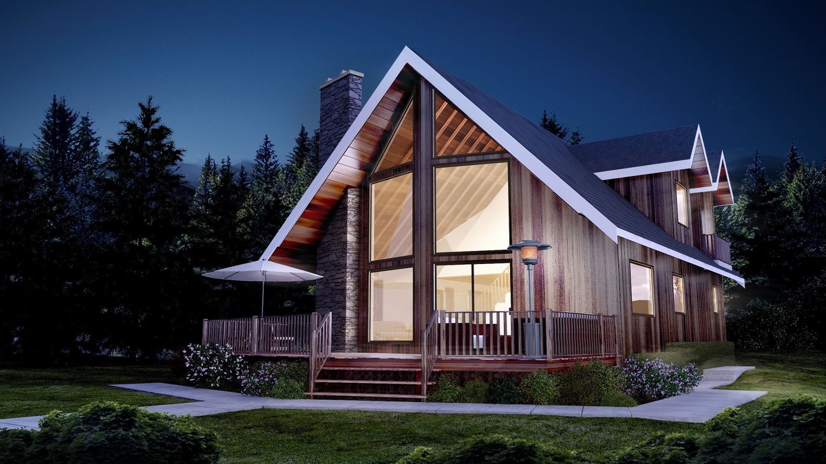 Projekti jednokatnih i dvokatnih seoskih kuća s panoramskim prozorima