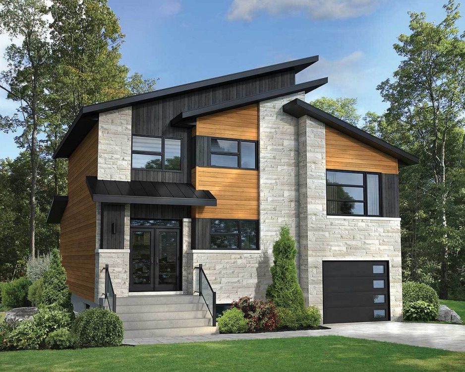 Three Bedroom Contemporary House Plan