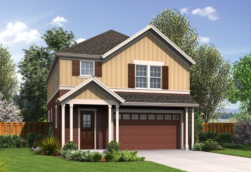 Plan AM-3272-2-4: Two-story 4 Bed House Plan For Narrow Lot