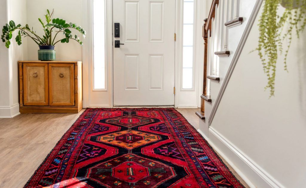 Foyer with a staircase