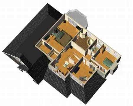 3D план 2 этажа