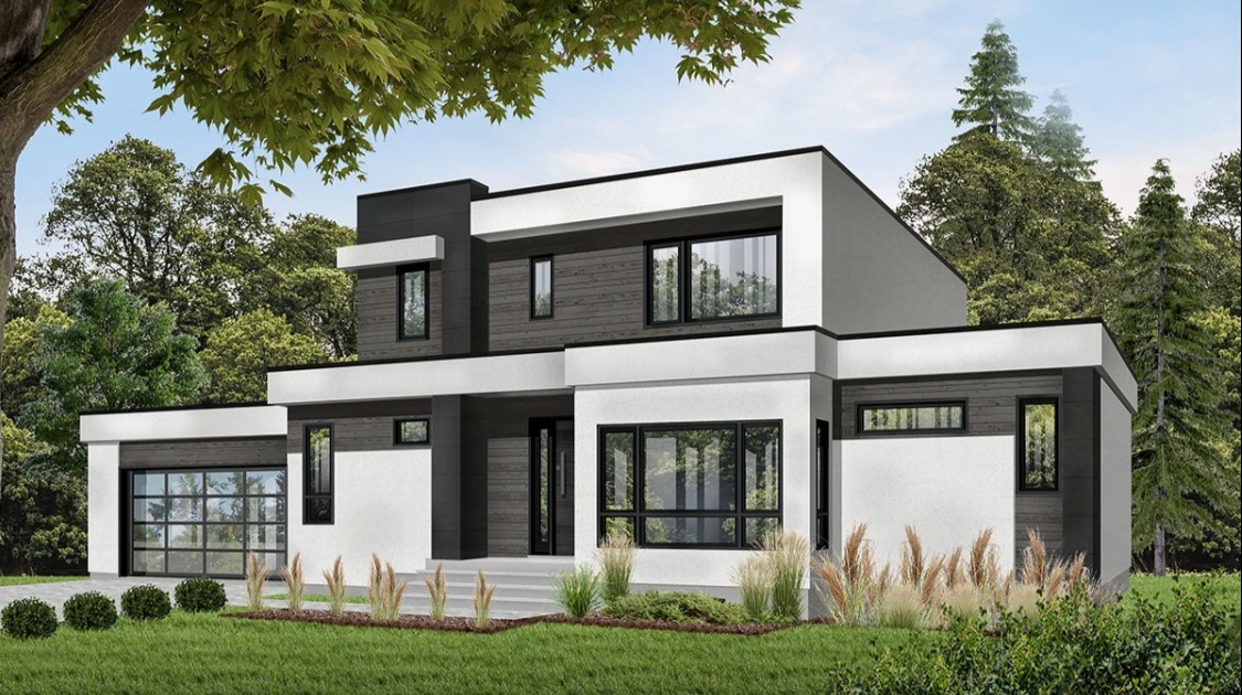 Front Rendering
White Facade