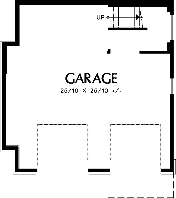 План гаража