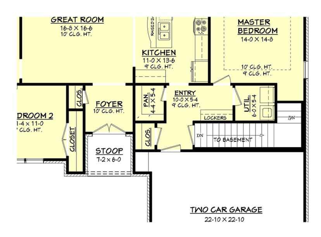 plan-of-a-one-storey-cottage-with-a-garage-with-a-brick-facade-and-a-four-slope-roof