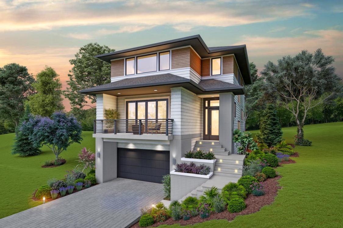 contemporary-house-plan-with-drive-under-garage-for-the-up-sloping-lot