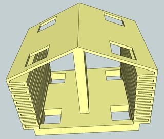 Выключатель в форме домика, сделанный на 3D принтере