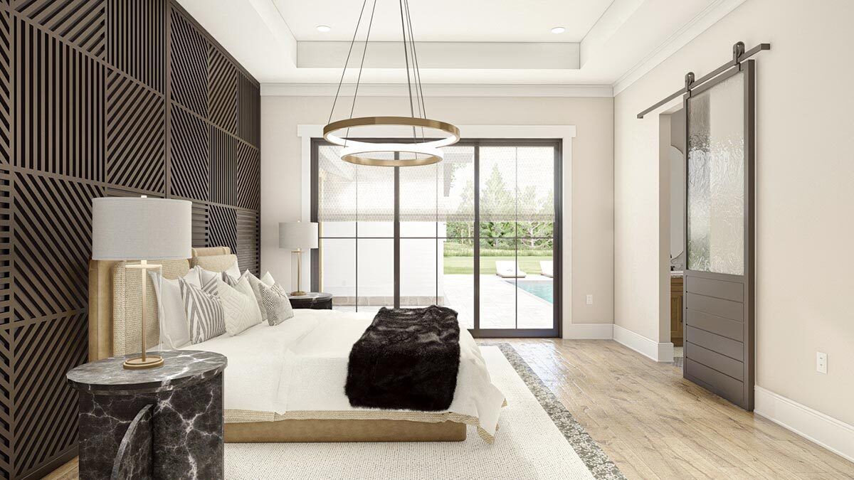Master Bedroom with panoramic window