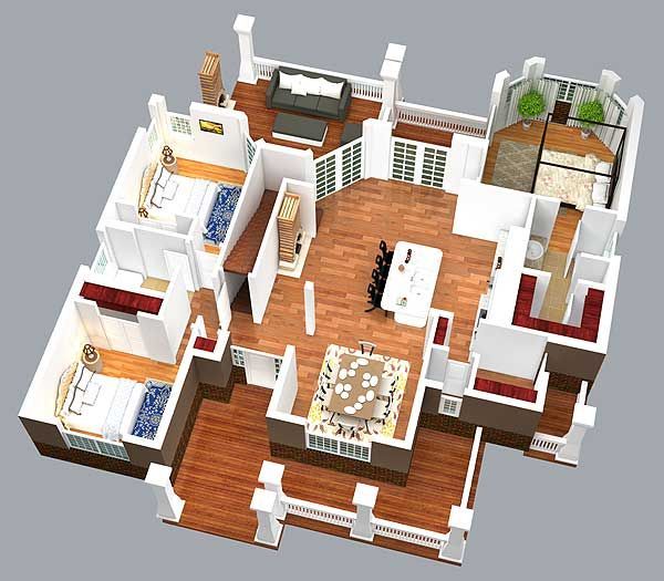 3d план 1 этажа