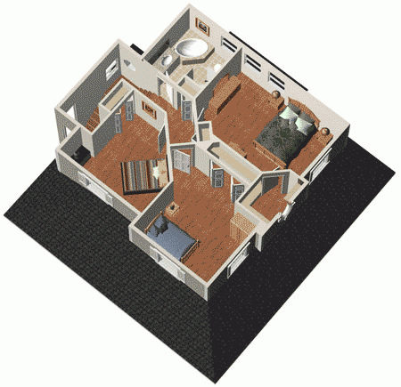 3D План 2 этажа