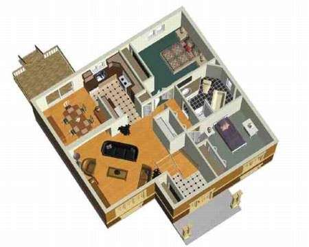 3D план 1 этажа