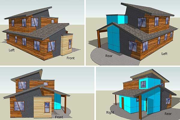 3D фасады дома. Проект SP-84901