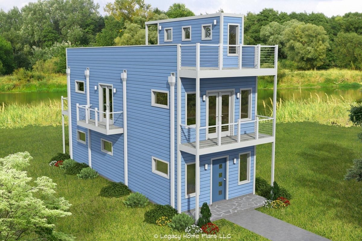 15-foot-wide-contemporary-home-plan-with-rooftop-deck