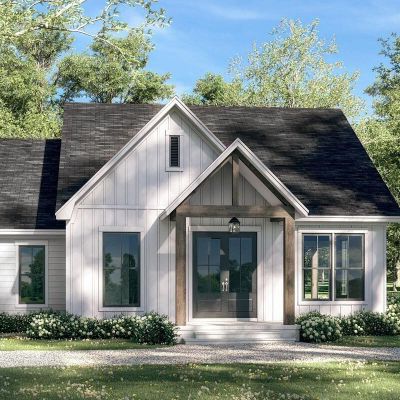Plan 130011LLS: Cozy 2-Bed Farmhouse Cottage with Loft