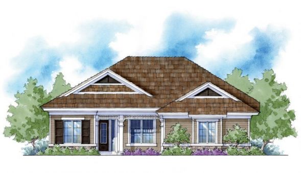 Plan ZR-33054-1-3: One-story 3 Bed European House Plan With Split Bedrooms