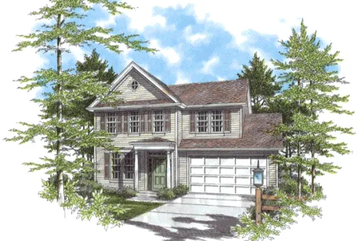 Plan KD-2510-2-3: Two-story 3 Bed House Plan 