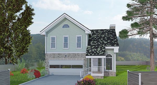 Two-story 3 Bed Traditional House Plan 