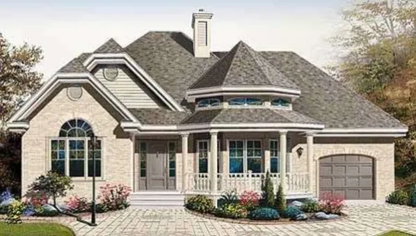 Интересный проект одноэтажного дома в европейском стиле11 метров площадью…