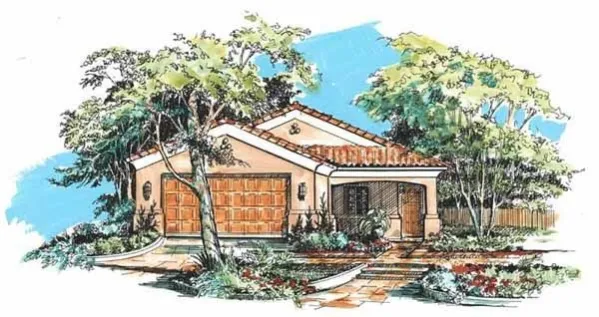 Этот симпатичный проект одноэтажного дома в средиземноморском стиле  площадью  до 150 кв.м с гаражом на 2 машины и с 3 спальнями подходит для постоянного проживания. Также сзади дома пристроена…