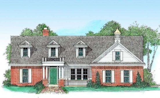 Plan RS-12542-1-3: One-story 3 Bed Scandinavian House Plan 
