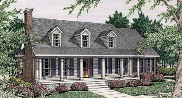 Plan KD-3528-1-3: One-story 3 Bed Scandinavian House Plan 