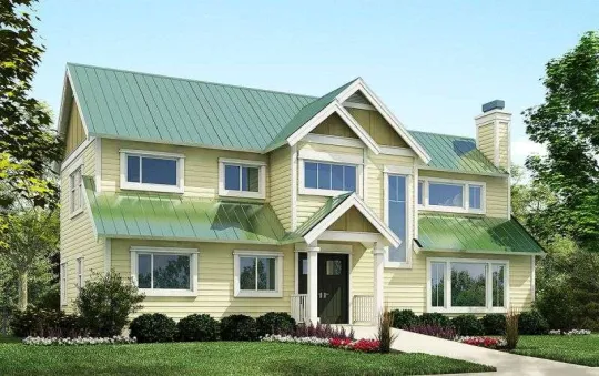  This house is perfect for narrow lot.  House facade has . 
          House plan is 47 feet wide by 41 feet deep and provides 1684 square feet of living space. The 1118 square feet ground floor. .…