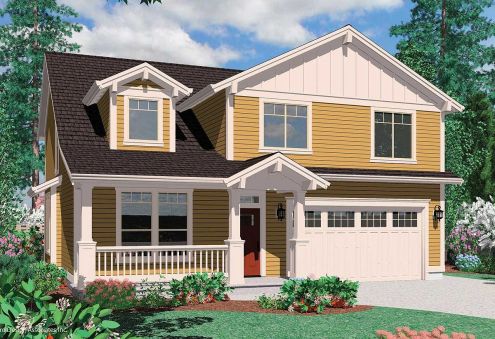 Plan AM-4601-2-4: Two-story 4 Bed Scandinavian House Plan 