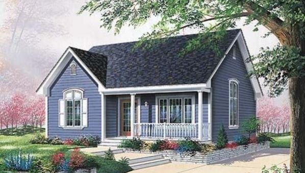 Plan DR-67171: One-story 2 Bedroom Scandinavian House Plan 