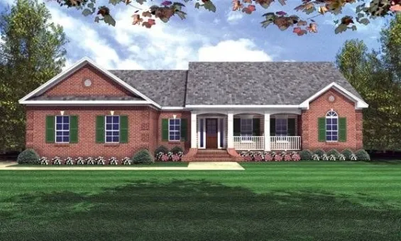  This house plan has and faced with. It completes the look of this house. The house plan is 64 feet wide by 50 feet deep and provides 1819 square feet of living space and a two-car garage.…