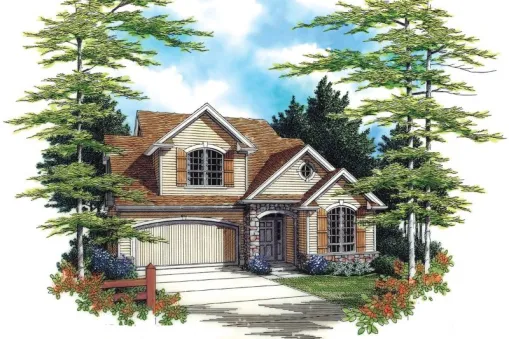 Plan KD-2617-2-4: Two-story 4 Bed House Plan 