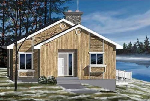 Plan PM-80150-1-2: One-story 2 Bedroom Scandinavian House Plan 
