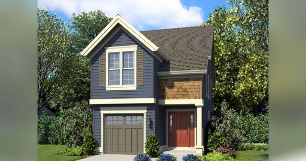 Two-story 3 Bed English House Plan For a Small Footprint