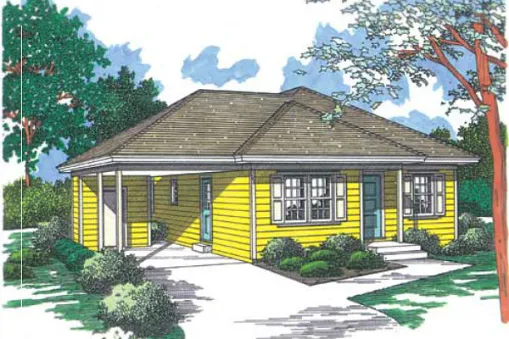 План 1-этажного дома 12x14 116 кв м 