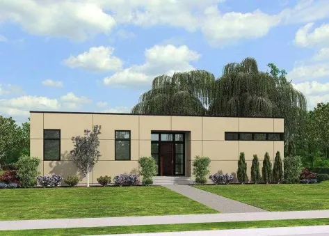 Проект  одноэтажного каркасного дома 15 на 9 118 кв м