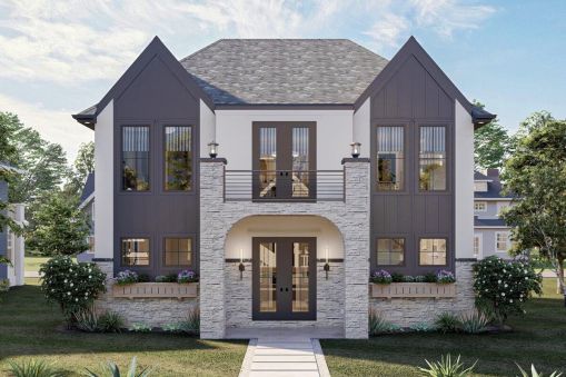 This Modern European Cottage home Plan would well in almost any setting. This strategy might work from coast to coast thanks to the addition of cottage-style details and contemporary curb appeal. A…