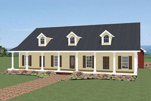Plan 44-1879-1-4: One-story 4 Bed Scandinavian House Plan 