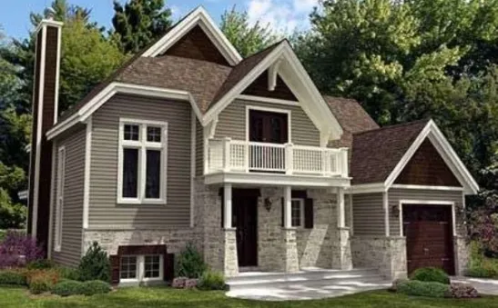 Plan PD-90131-2-4: 4 Bed European House Plan For Narrow Lot 