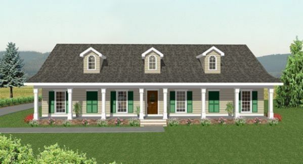 Plan KD-5726-1-4: One-story 4 Bed Scandinavian House Plan With Home Office 