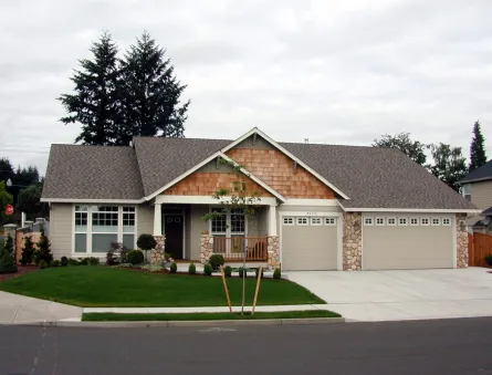 План 1-этажного дома 18x16 186 кв м