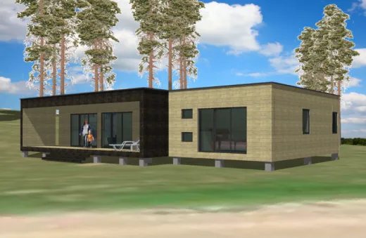 Популярный проект одноэтажного дома в современном стиле12 метров площадью  до 150 кв.м с 4 спальнями подходит для постоянного проживания. В большой спальне есть ванная и гардеробная комната. В проекте…