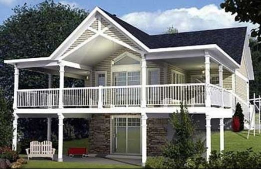  This home perfectly suited for a sloping lot. This chalet house has…