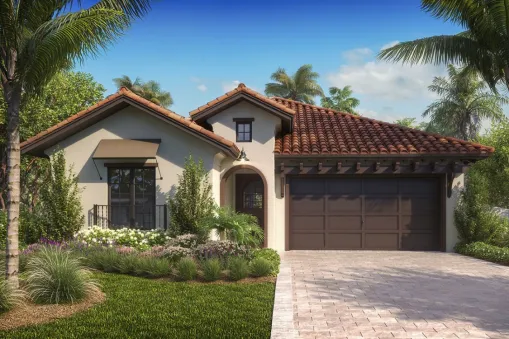 This small Mediterranean home plan offers you an open plan layout with 3 bedrooms, 3 bathrooms, and just over 1,800 square feet of heated and cooled living space. The open floor plan is great for…