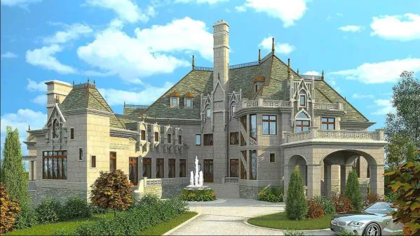This majestic castle from the collections of fairy tales is an ideal home for any family, providing many modern conveniences. The amenities of this house make it a real treasure. The two-story…