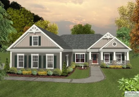 The project of a one-story house is designed for one family. The heated area of ​​the house is 167.2 m2. Dimensions - 16.4 by 22 m. The house has 3 bedrooms and 2 bathrooms. The height of the ceilings…
