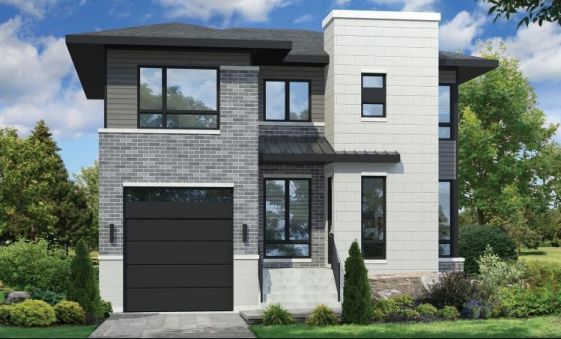 This home perfectly suited for a narrow lot. This contemporary house facade…