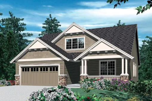 Plan AM-2535-2-4: 4 Bed House Plan 