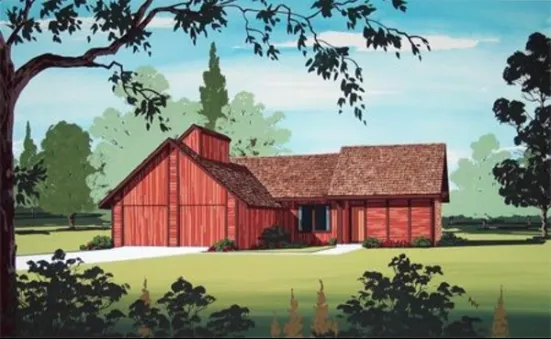 Plan KD-7321-1-4: One-story 4 Bed House Plan 