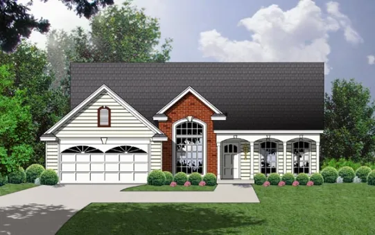 План одноэтажного дома 15 на 15 с верандой: план RD-7944-1-3 до 150 кв м