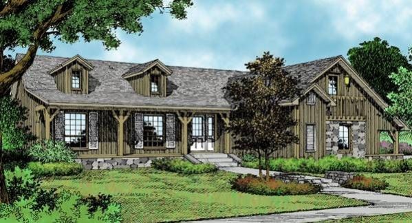 Plan HD-3933-2-3: One-story 3 Bed Scandinavian House Plan 